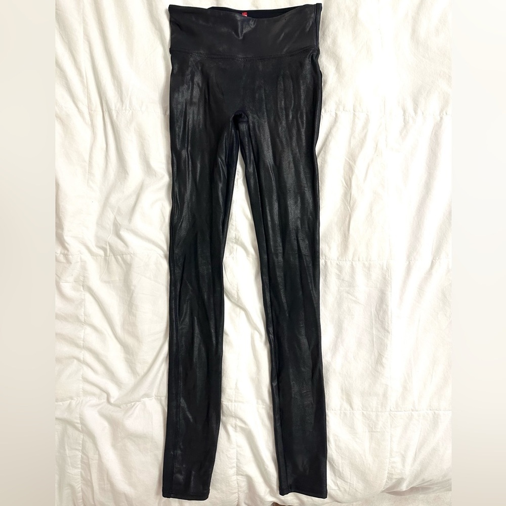 Spanx Faux Leather Leggings size XS black - Picture 7 of 9